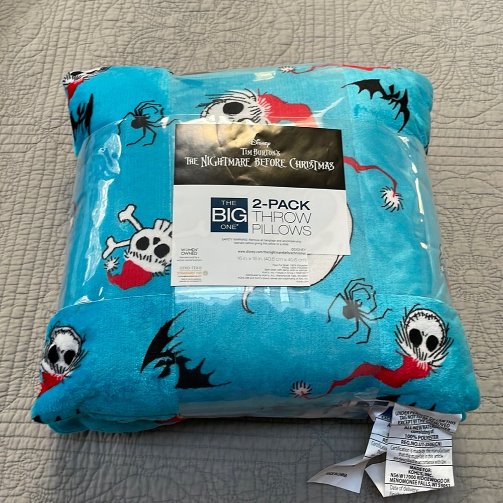 Tim Burton’s The Nightmare Before Christmas Throw Pillows